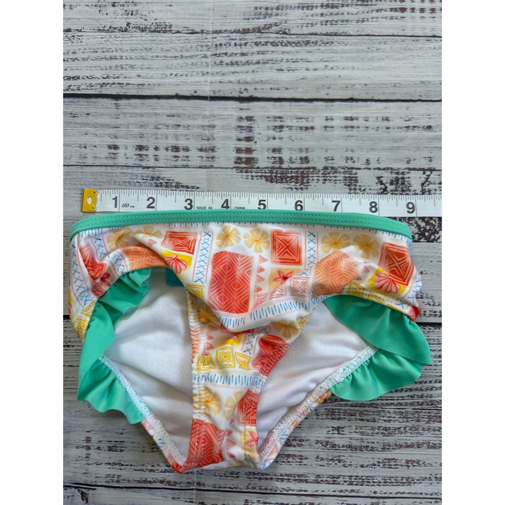 Disney Moana Swimsuit Kids Multicolor Ruffle Tankini Two Piece Set 3T - Picture 7 of 7
